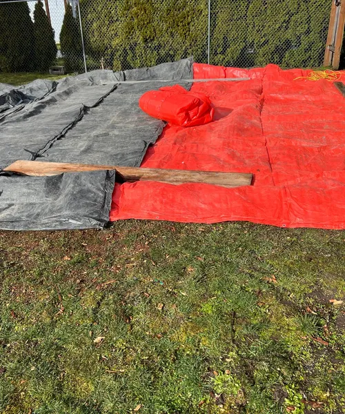 Broom Finish Patio Replacement With Decorative Border And Swimming SPA Slab in Kent 